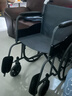 鱼跃(yuwell)轮椅车H051折叠老人轻便旅行手推车钢管免充气胎代步车 实拍图