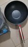 欧乐菲（OLOFE）无涂层不粘锅平底钛炒锅家用不锈钢不粘炒菜锅电磁炉锅燃气炒锅32 老关东锤纹晶钢钛净化版钛炒锅 32cm 实拍图