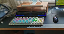 狼蛛（AULA）F2088 机械键盘 有线键盘 游戏键盘 104键背光混光朋克 电脑键盘 笔记本键盘 银白圆键 青轴 实拍图