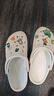 卡骆驰（CROCS）洞洞鞋贝雅男鞋女鞋轻便耐磨一脚蹬拖鞋休闲鞋|10126 白-100 41 /42(260mm) 实拍图