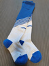 李宁（LI-NING）足球袜儿童中长筒防滑袜过膝专业男足球护腿板运动长袜子晶蓝色-S 实拍图