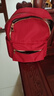 双星双肩包女韩版潮牛津布小背包女士尼龙百搭时尚帆布书包 酒红色小号 实拍图