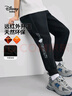 迪士尼（DISNEY）童装儿童男童针织加绒长裤保暖抗静电运动裤子25春DB431ME06黑140 实拍图