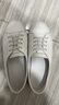 回力女鞋小白鞋女秋季新品女鞋皮面运动板鞋女时尚百搭加绒休闲鞋子女 皮面-9635白银 39 实拍图