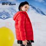 雪中飞（SNOWFLYING）儿童轻薄羽绒服男童保暖防寒新款童装中大童女童薄款冬外套 中国红 140 实拍图
