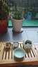 从简 家用竹制储水式茶盘简约小号茶托盘功夫茶具茶台竹托盘 高山竹盛水盘(中号)：35*23*6cm 实拍图