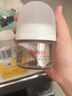 贝亲【新生儿第一个奶瓶】玻璃奶瓶宽口径奶瓶80ml SS号奶嘴 0月+ 实拍图
