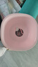 CHAHUA茶花 塑料盆 25.5cm1只装小号抗菌洗脸盆方形洗脚洗衣服盆 粉色* 实拍图