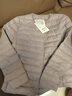 鸭鸭（YAYA）轻薄羽绒服女短款休闲内胆薄款冬季内搭保暖新国标外套KX 浅紫色 L 实拍图