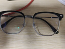 蔡司（ZEISS）镜片近视眼镜框男半框防蓝光辐射可配带散光度数眼睛女钛合金镜架 升级钛材 黑银 配colorein镜片1.56防蓝光 0-600 实拍图