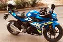 二手国铃四木GSX250R小小r双缸电喷水冷摩托车跑车街车仿赛机车 白色 实拍图