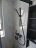 九牧简易淋浴增压花洒套装枪灰色小户型浴室极简分体无顶喷带喷枪 枪灰色 B款（冷热款）圆形花洒 实拍图