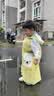柠檬宝宝儿童雨衣男女童小学生雨披带书包位宝宝上学防雨服 芝士柠檬黄M 实拍图