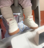 泰兰尼斯秋季学步鞋男宝宝鞋子女童婴儿鞋透气软底机能鞋白/蓝（超纤）19 实拍图