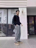 松紧腰加绒牛仔裤男款宽松直筒阔腿工装长裤美式复古工作耐磨裤子 复古蓝 加绒 【重磅高品质】 3XL 实拍图