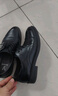 意尔康男鞋圆头商务正装鞋春秋单鞋系带皮鞋德比婚鞋 53449W 黑色 42 实拍图