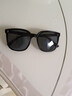 白小奢太阳镜【黑框竖钉】墨镜男女款遮阳旅游户外司机开车防强光眼镜 实拍图