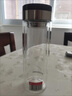 富光 男女士双层玻璃杯 高硼硅玻璃304茶隔水杯子 带茶隔泡茶杯500ml 实拍图
