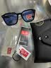 雷朋（RayBan）太阳镜大框眼镜修饰户外墨镜0RB4392D 601/80黑色镜框蓝色镜片 尺寸66 实拍图