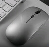 灵蛇（LINGSHE）M175充电无线蓝牙+2.4G双模款轻音鼠标 笔记本电脑  太空灰 蓝牙+2.4G双模轻音版 实拍图