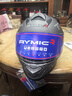 睿觅（RYMIC）摩托车头盔全盔3C认证专业机车骑行头盔四季通用男女R977银灰L 实拍图