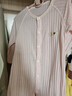 婧麒婴儿衣服夏季薄款新生宝宝提花连体衣纯棉空调服爬服夏装单件 小鲸鱼粉 90cm 实拍图