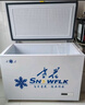 雪花（SNOWFLK）冰柜商用家用冷柜卧式大容量全冷冻柜展示柜 322升|1.14米-30℃速冻一级能效【加厚款】 空柜温度可达-30度丨铜管速冷低耗 实拍图