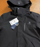 骆驼（CAMEL）三防冲锋衣户外登山服防风防水防污三合一运动外套 A9W214119AX，黑色，男 M 实拍图