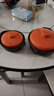 康舒（KANGSHU） 大容量砂锅炖锅家用耐高温陶土沙锅明火燃气陶土煲煮粥煲石锅 橙2.3L+1.1L(2-4人)破损补发 实拍图