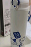 富光儿童保温杯316L不锈钢男女杯子小学生水杯高颜值便携弹跳盖水杯 棠棣同馨+316内胆+皮质杯套 500ml 实拍图