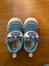 巴布豆学步鞋秋男宝毛毛虫防滑透气儿童机能鞋软底男女童鞋靛蓝25码 实拍图