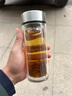 希诺双层玻璃杯男家用商务办公泡茶杯子过滤车载水杯XN-9301 265mL 实拍图