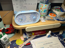 得力（deli）可视化计时器儿童学生起床闹钟自律定时打卡时间管理办公静音双屏卡通可爱倒计时器LE230蓝开学季 实拍图