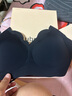 ubras花瓣杯软支撑文胸罩细肩带女士内衣女无钢圈聚拢送礼黑-背勾XL 实拍图