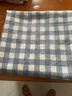 老粗布100纯棉床单单件宿舍单人全棉加厚床笠棉麻条纹被单三件套 【吸湿透气 亲肤舒睡】蓝小格 床单150x230cm【适用于1.2米床】 实拍图