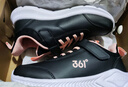 361°童鞋 儿童运动鞋25冬季男女童3-14岁皮革校园跑鞋 黑32 实拍图