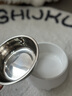 HELLOJOY不锈钢宠物食盆狗碗猫狗碗食盆水粮两用宠物碗喂食器 白色 实拍图