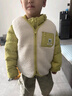 巴拉巴拉童装儿童羽绒服两件套男童女童宝宝冬装连帽外套 绿白色调00341 110 充绒量35g 实拍图