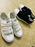 回力童鞋2025秋季新款男女童四季可穿单鞋学生舒适棉麻布鞋儿童帆布鞋 白色（魔术贴） 37 鞋内长约23cm 实拍图