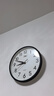康巴丝（Compas）挂钟客厅 简约静音客厅石英钟表挂墙时钟 c2866 黑色 30.5cm直径 实拍图