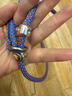 宠小曼p链p绳狗狗牵引绳遛狗链子训犬防爆冲打结宠物用品蓝色 实拍图