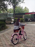 361°大儿童自行车女学生公主单车6-18岁双刹舒适脚踏单车带车篓后座架 一体轮 【玛卡粉】98%已安装 20寸【身高125-155cm】约6-13岁 实拍图