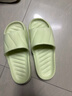 夏季EVA材质防滑厚底浴室凉拖鞋儿童家用踩屎感外穿室内软底男士 浅绿色 40-41 【适合39-40脚】 实拍图