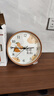 光阴的故事桌面台式时钟座钟客厅家用时尚坐钟表简约现代台钟摆件座挂两用 2823-顺顺利利【座挂两用】 实拍图