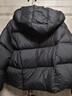 棉致穿搭高级感羽棉绒服女秋冬季2025年纯色洋气连帽设计感宽松外套女 黑色 XL 实拍图