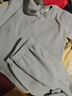 儿童保暖内衣套装宝宝奥粒绒加厚秋衣秋裤中大童无骨加绒秋冬睡衣 蚕丝加厚烟灰色 【A类材质】 140 建议身高125-135CM 实拍图