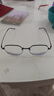 WAN XIN 新款 1.67超薄高清防蓝光镜片男可配度数送商务眼镜框女Z 19066黑色 时尚钛架眉线框 配万新1.60较薄非球面树脂镜片 实拍图