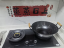 林熹记 陆川传统铁锅 双耳炒锅加深家用无涂层铸铁锅平底炖锅炒菜不粘锅 38cm加深铁锅（带盖铲子） 38cm 实拍图