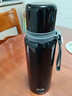 哈尔斯保温杯316L不锈钢大容量外出便携式男女士茶水分离泡茶杯黑660ml 实拍图