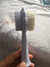 babycare婴儿梳子宝宝去头垢刷按摩新生儿童洗澡洗头软毛刷子套装 静谧蓝 实拍图